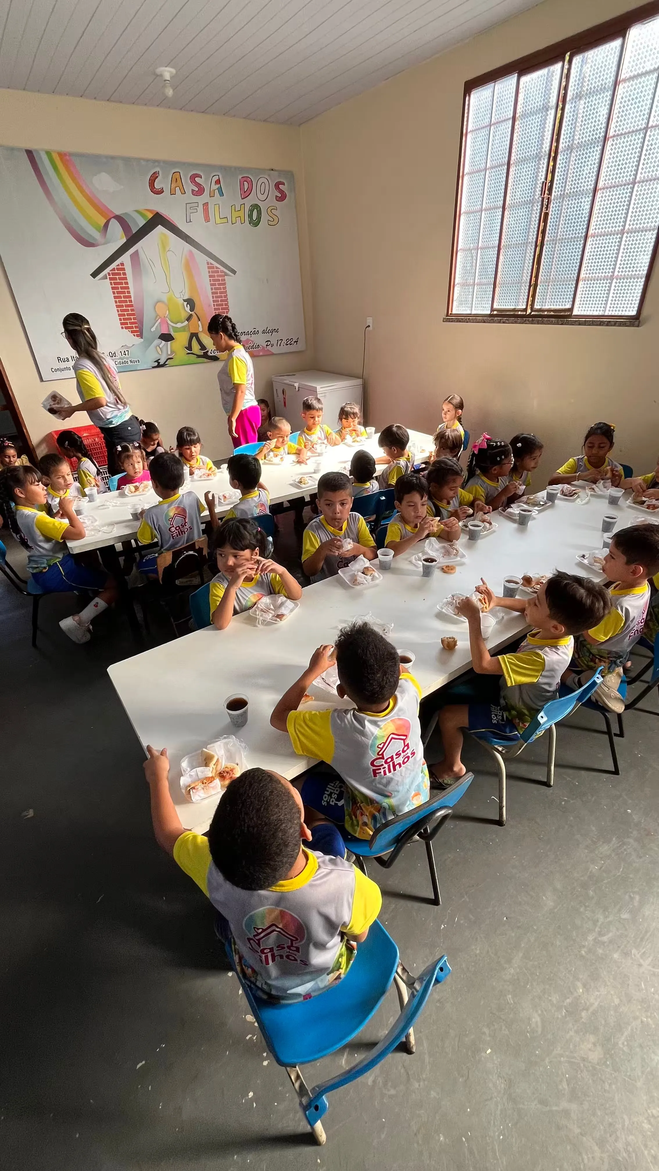 Atividade de Segurança Alimentar & Família realizada na Casa dos Filhos em Manaus